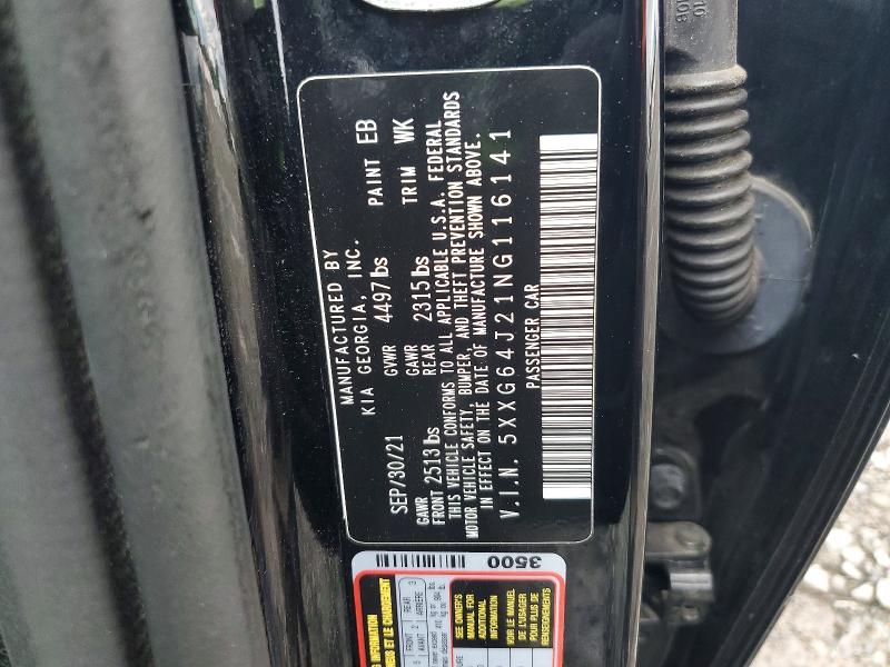 Продажа на аукционе авто 2022 Kia K5, vin: 5XXG64J21NG116141, номер лота: 66808266