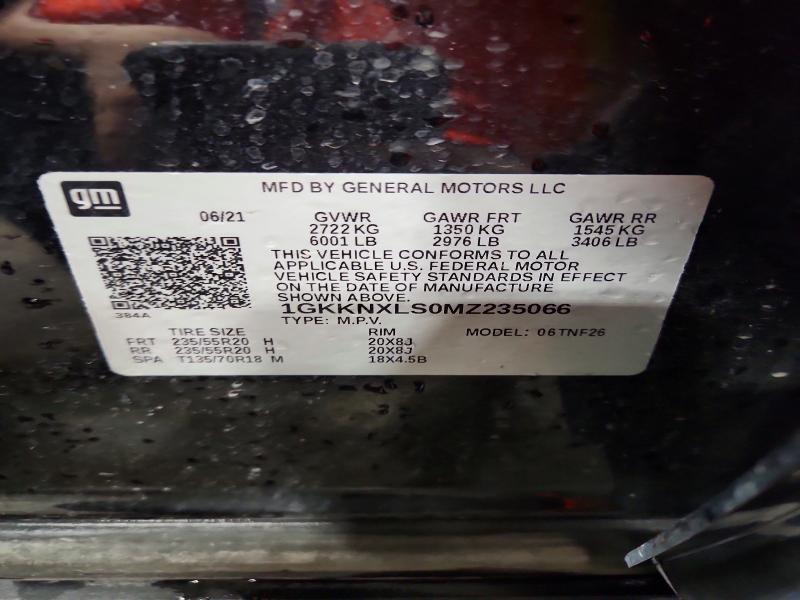 2021 Gmc Acadia მანქანა იყიდება აუქციონზე, vin: 1GKKNXLS0MZ235066, აუქციონის ნომერი: 63352056
