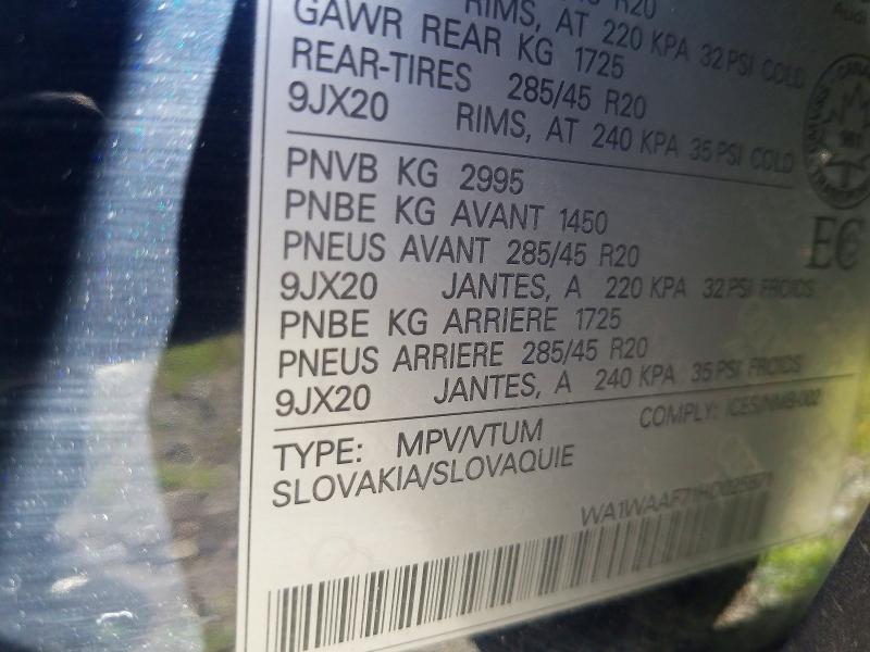 66627556 :رقم المزاد ، WA1WAAF71HD025571 vin ، 2017 Audi Q7 مزاد بيع