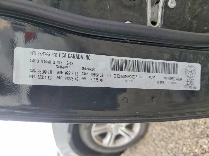 Продаж на аукціоні авто 2019 Dodge Charger, vin: 2C3CDXBG4KH626237, номер лоту: 66258626