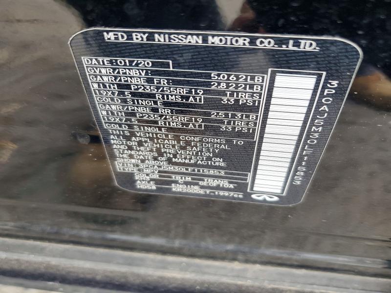 Продаж на аукціоні авто 2020 Infiniti Qx50, vin: 3PCAJ5M30LF115853, номер лоту: 63276936