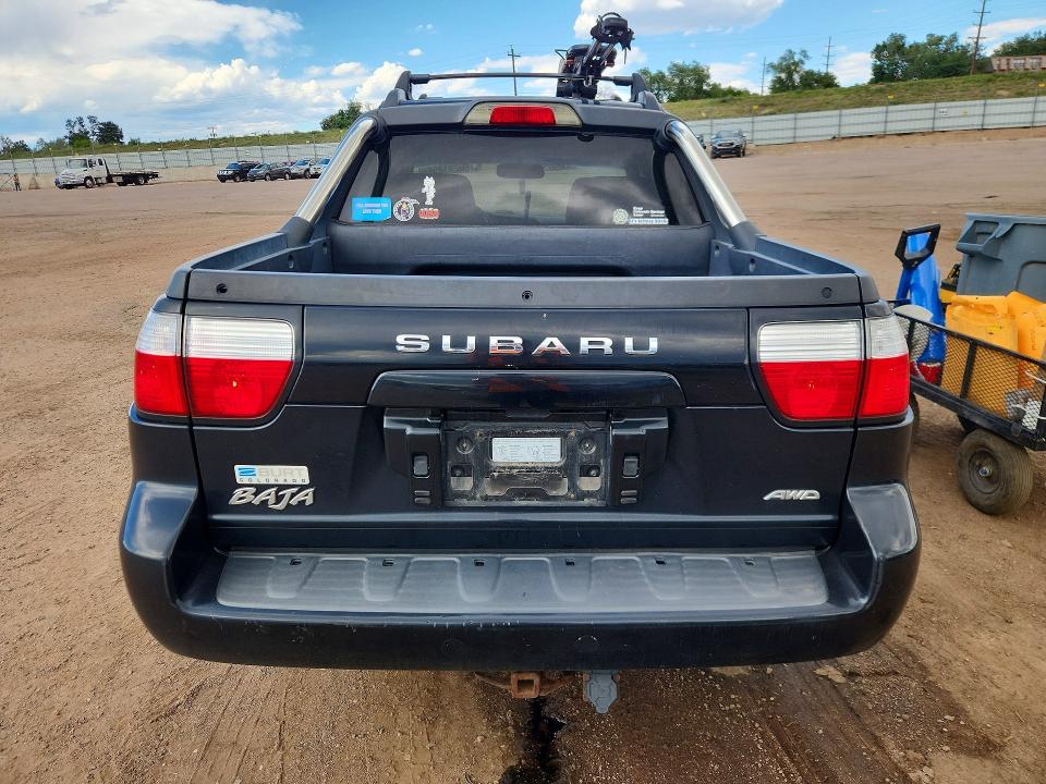 2006 Subaru Baja მანქანა იყიდება აუქციონზე, vin: 4S4BT62C466104406, აუქციონის ნომერი: 66291856
