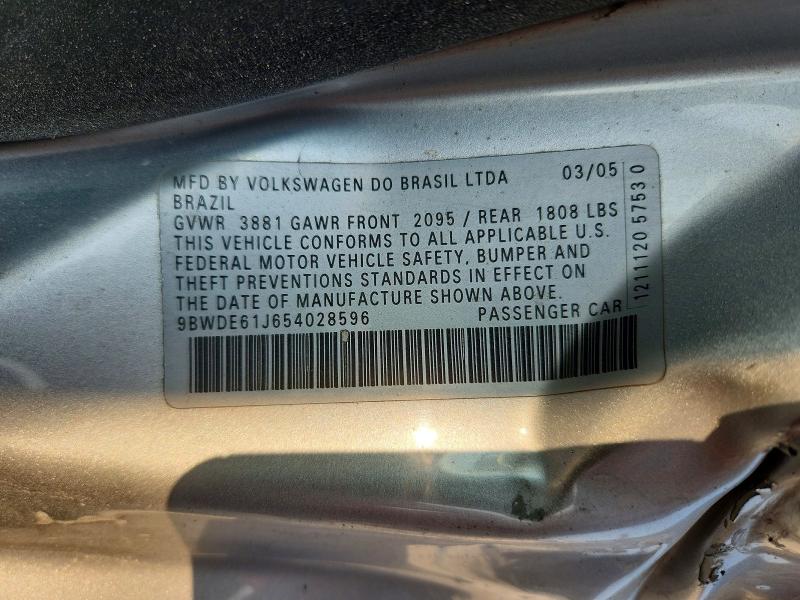 Продаж на аукціоні авто 2005 Volkswagen Gti, vin: 9BWDE61J654028596, номер лоту: 66744486