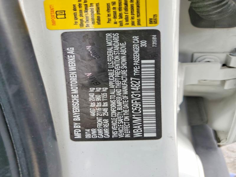 66471496 :رقم المزاد ، WBAVM1C59FV314827 vin ، 2015 Bmw X1 مزاد بيع