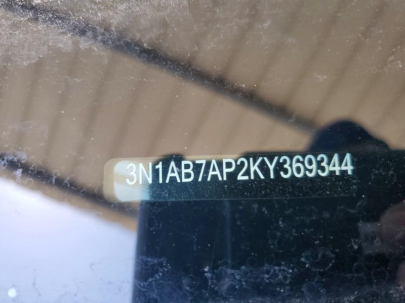 62870456 :رقم المزاد ، 3N1AB7AP2KY369344 vin ، 2019 Nissan Sentra مزاد بيع