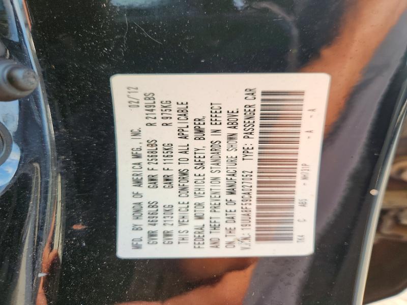 Aukcja sprzedaży 2012 Acura Tl, vin: 19UUA8F59CA027052, numer aukcji: 65402836
