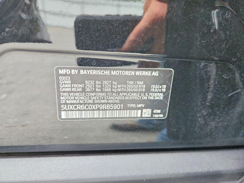 2023 Bmw X5 მანქანა იყიდება აუქციონზე, vin: 5UXCR6C0XP9R85901, აუქციონის ნომერი: 64744626