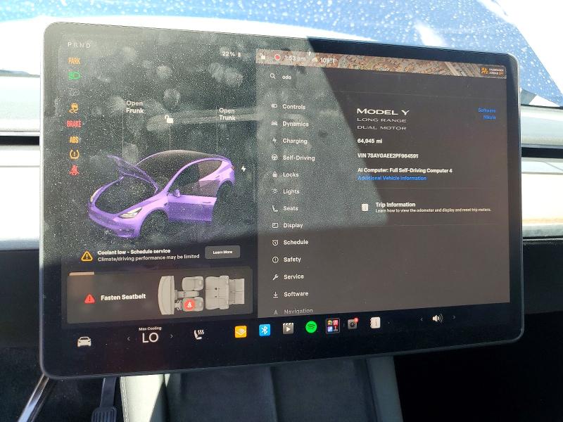 Aukcja sprzedaży 2023 Tesla Model Y, vin: 7SAYGAEE2PF964591, numer aukcji: 65547416
