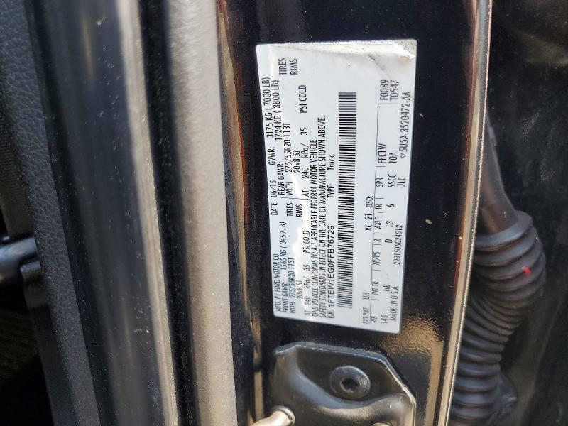 Продажа на аукционе авто 2015 Ford F150, vin: 1FTEW1EG0FFB76729, номер лота: 64783066