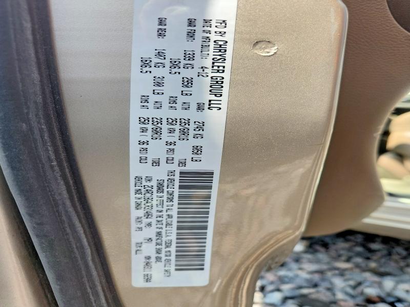 Продажа на аукционе авто 2012 Chrysler Town & Country, vin: 2C4RC1BG4CR314064, номер лота: 63753626