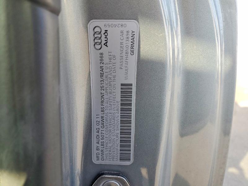Продажа на аукционе авто 2011 Audi A5, vin: WAULFAFH4BN013898, номер лота: 63746476