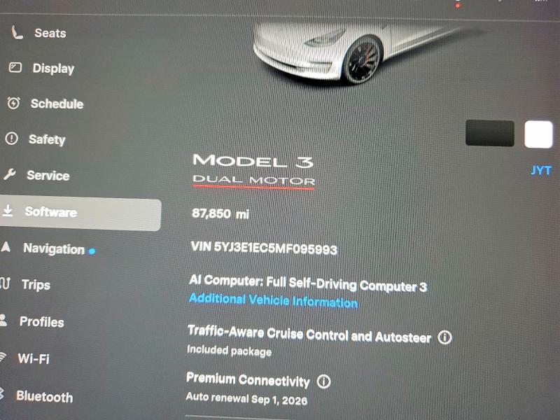 Продаж на аукціоні авто 2021 Tesla Model 3, vin: 5YJ3E1EC5MF095993, номер лоту: 65311656