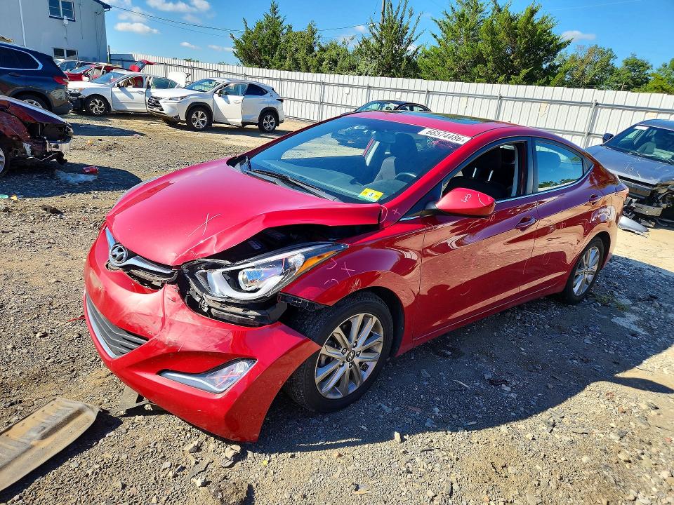 66574486 :رقم المزاد ، KMHDH4AE9FU447497 vin ، 2015 Hyundai Elantra مزاد بيع
