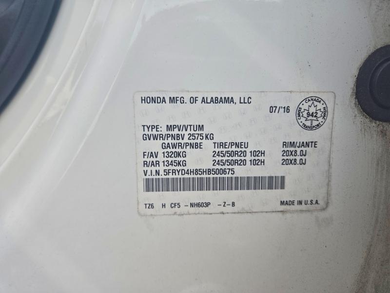 2017 Acura Mdx მანქანა იყიდება აუქციონზე, vin: 5FRYD4H85HB500675, აუქციონის ნომერი: 66403746