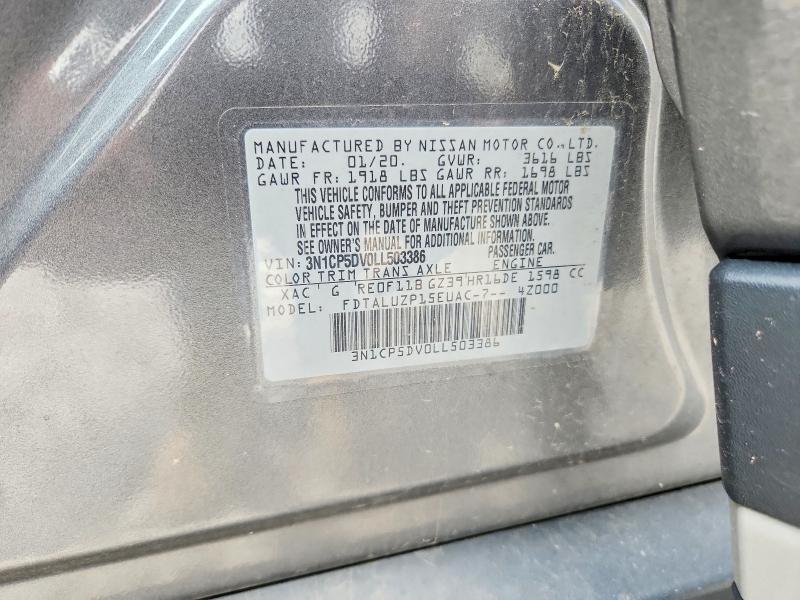 Продажа на аукционе авто 2020 Nissan Kicks, vin: 3N1CP5DV0LL503386, номер лота: 64227616