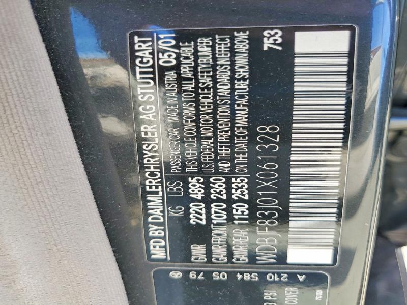 2001 Mercedes-benz E მანქანა იყიდება აუქციონზე, vin: WDBJF83J01X061328, აუქციონის ნომერი: 65051876