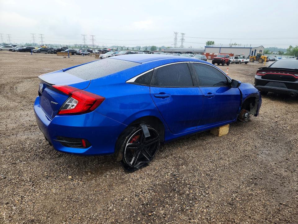 64992586 :رقم المزاد ، 19XFC2F83LE022001 vin ، 2020 Honda Civic مزاد بيع