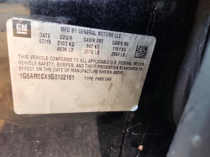66585636 :رقم المزاد ، 1G6AR5SX8G0102161 vin ، 2016 Cadillac Cts مزاد بيع