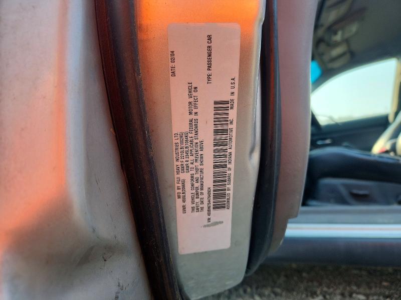Продаж на аукціоні авто 2004 Subaru Legacy, vin: 4S3BH675447643924, номер лоту: 63433506