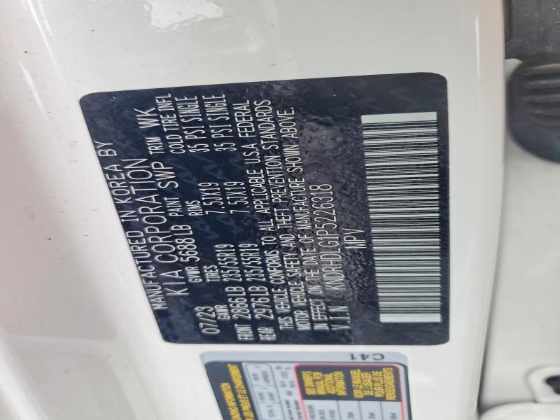 Auction sale of the 2023 Kia Sorento, vin: KNDRHDLG1P5226318, lot number: 65282226