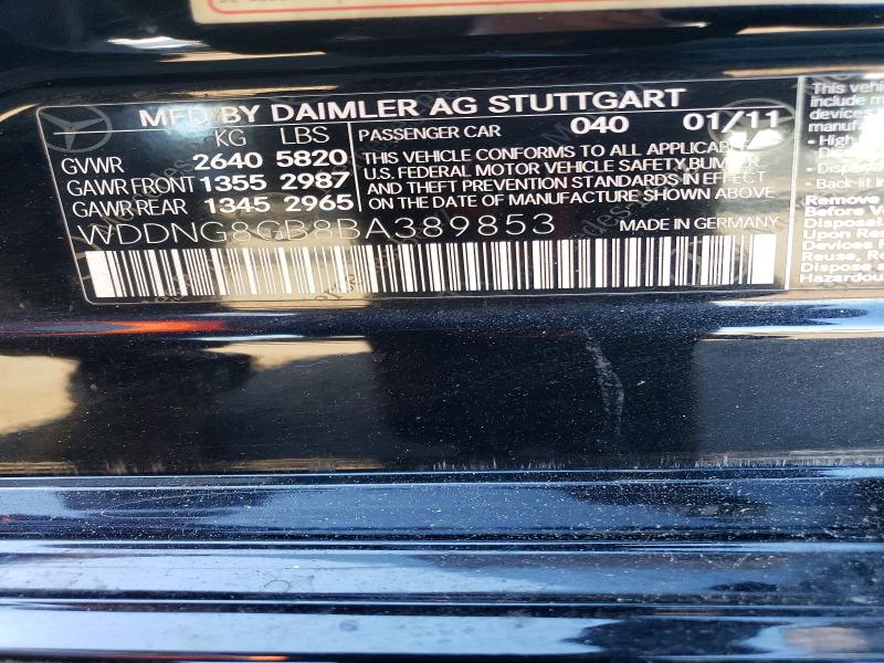 Aukcja sprzedaży 2011 Mercedes-benz S, vin: WDDNG8GB8BA389853, numer aukcji: 66030926