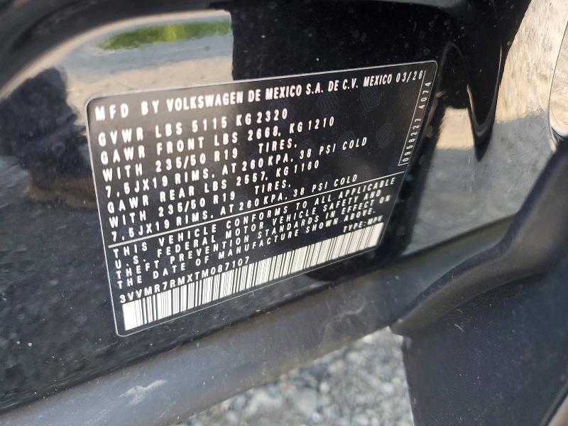 Aukcja sprzedaży 2026 Volkswagen Tiguan, vin: 3VVMR7RMXTM087107, numer aukcji: 64982276
