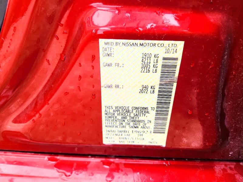 Aukcja sprzedaży 2015 Nissan Altima, vin: 1N4AL3AP8FC196923, numer aukcji: 65040216