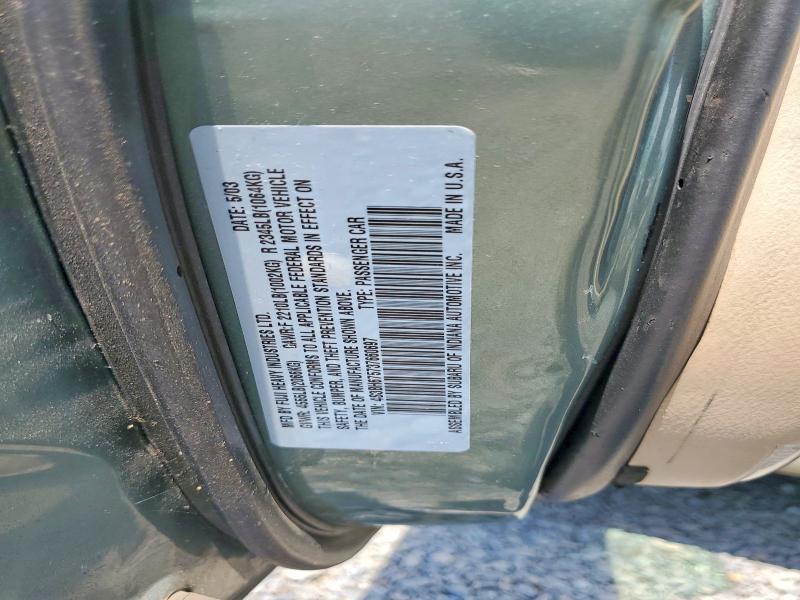 Aukcja sprzedaży 2003 Subaru Legacy, vin: 4S3BH675737660697, numer aukcji: 64236276