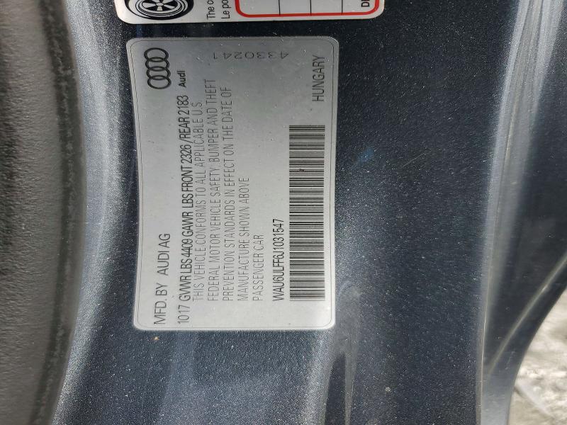Продаж на аукціоні авто 2018 Audi A3, vin: WAU6ULFF6J1031547, номер лоту: 61505976