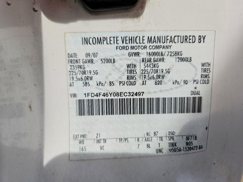 Продажа на аукционе авто 2008 Ford F450, vin: 1FD4F46Y08EC32497, номер лота: 66397546
