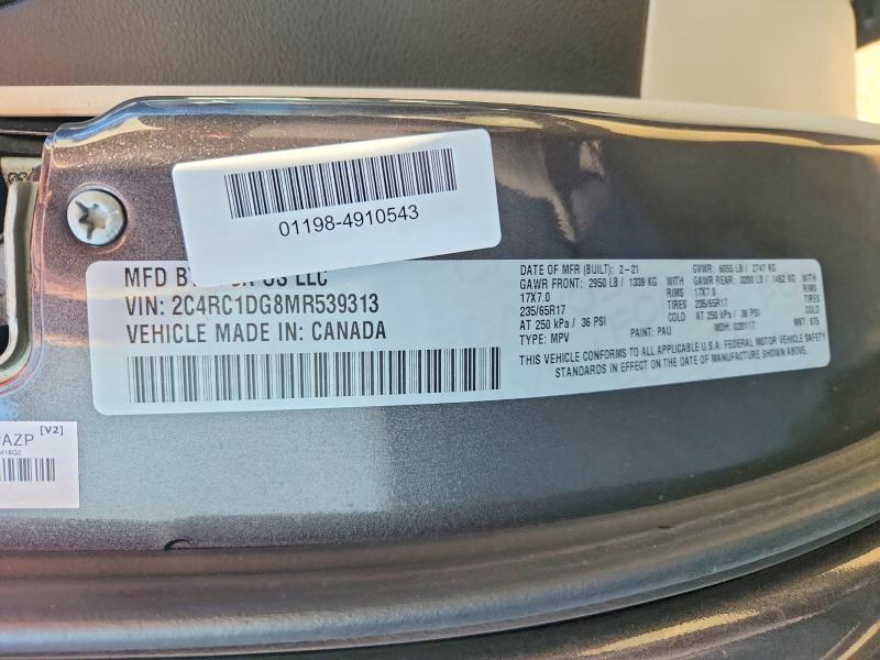 Aukcja sprzedaży 2021 Chrysler Voyager, vin: 2C4RC1DG8MR539313, numer aukcji: 64930736