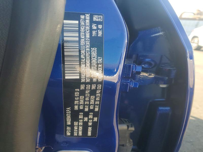 Продажа на аукционе авто 2022 Maserati Levante, vin: ZN661XUA9NX398535, номер лота: 62814596