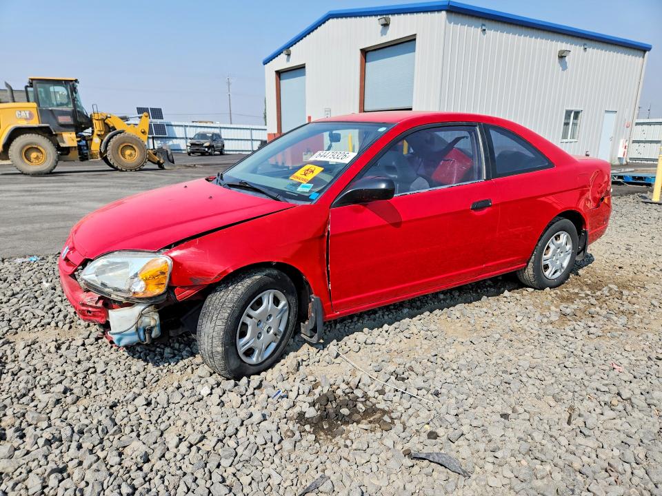 2001 Honda Civic მანქანა იყიდება აუქციონზე, vin: 1HGEM22561L049980, აუქციონის ნომერი: 64479326