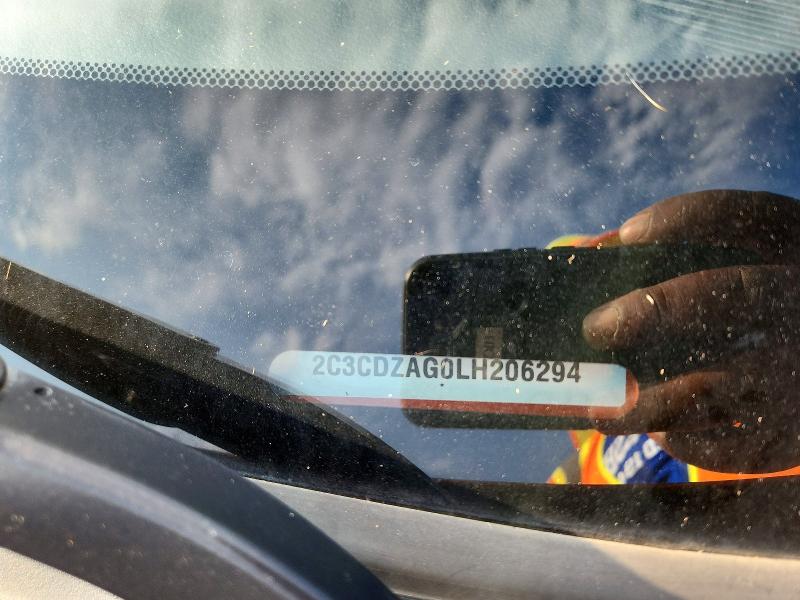 63028736 :رقم المزاد ، 2C3CDZAG0LH206294 vin ، 2020 Dodge Challenger مزاد بيع