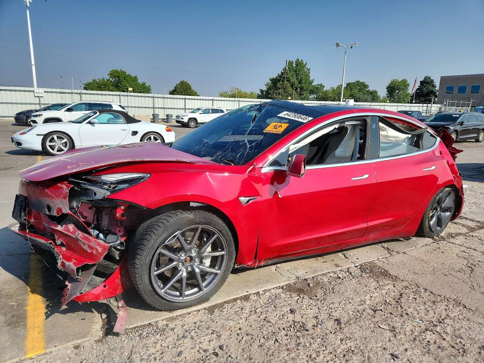 2020 Tesla Model 3 მანქანა იყიდება აუქციონზე, vin: 5YJ3E1EB0LF742158, აუქციონის ნომერი: 64280646