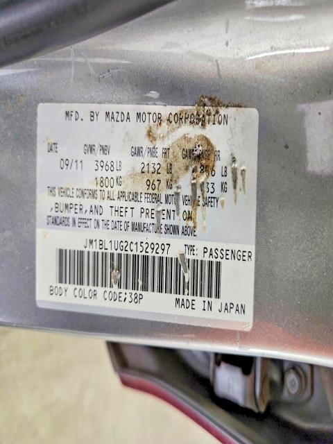 Продаж на аукціоні авто 2012 Mazda 3, vin: JM1BL1UG2C1529297, номер лоту: 63768286