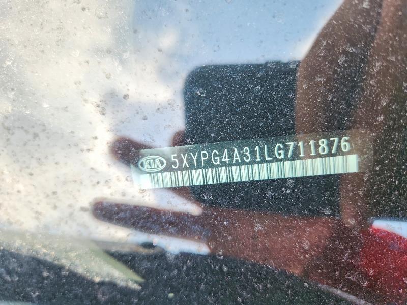 64216826 :رقم المزاد ، 5XYPG4A31LG711876 vin ، 2020 Kia Sorento مزاد بيع
