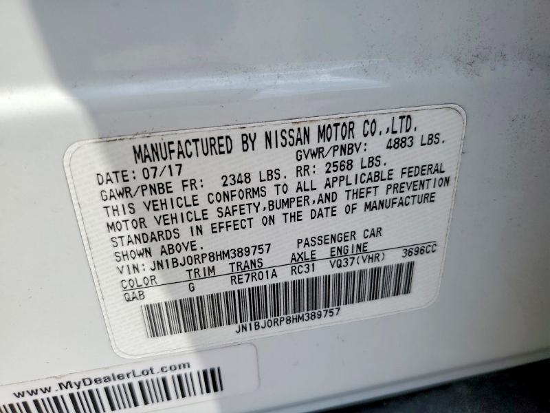 Auction sale of the 2017 Infiniti Qx50, vin: JN1BJ0RP8HM389757, lot number: 64081806