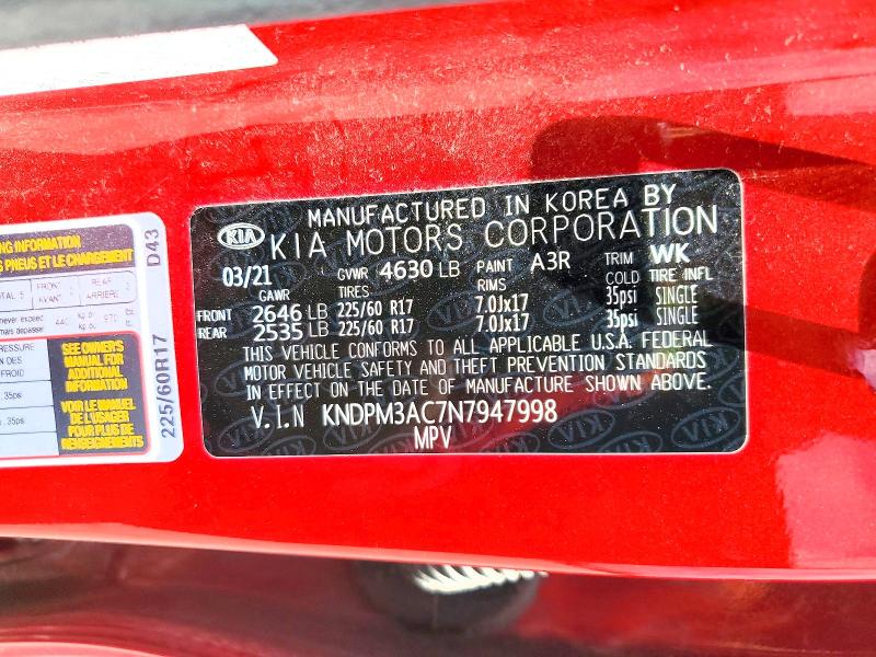 Aukcja sprzedaży 2022 Kia Sportage, vin: KNDPM3AC7N7947998, numer aukcji: 65111936
