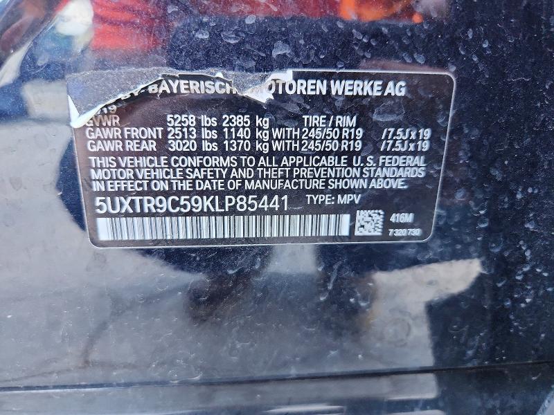 Aukcja sprzedaży 2019 Bmw X3, vin: 5UXTR9C59KLP85441, numer aukcji: 63278816