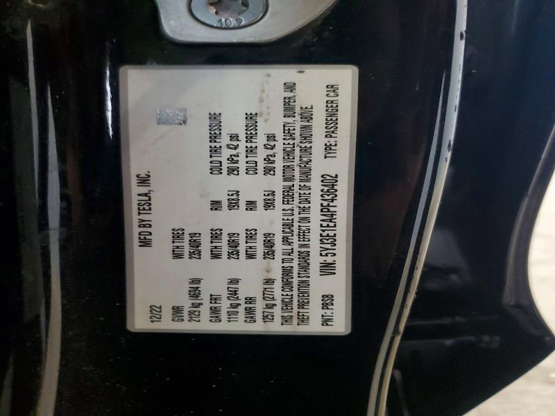 Продажа на аукционе авто 2023 Tesla Model 3, vin: 5YJ3E1EA4PF436402, номер лота: 66245236
