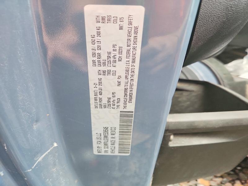 Продаж на аукціоні авто 2021 Ram Promaster 3500, vin: 3C6MRVJG9ME536546, номер лоту: 64735946