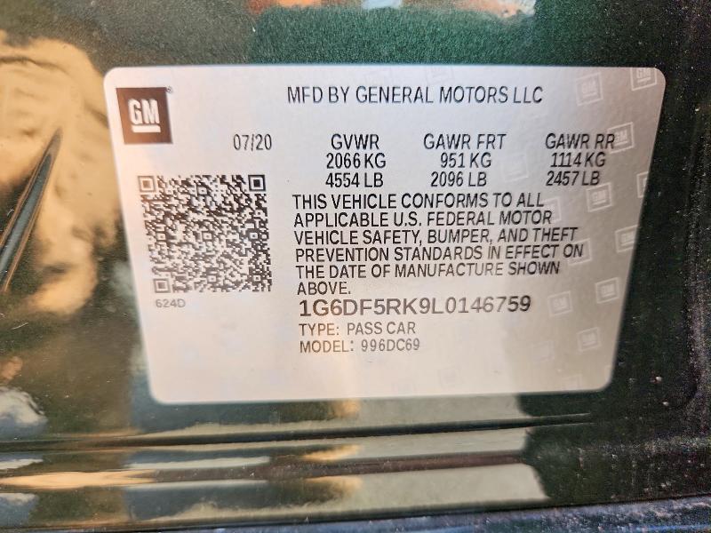 Aukcja sprzedaży 2020 Cadillac Ct4, vin: 1G6DF5RK9L0146759, numer aukcji: 64466406