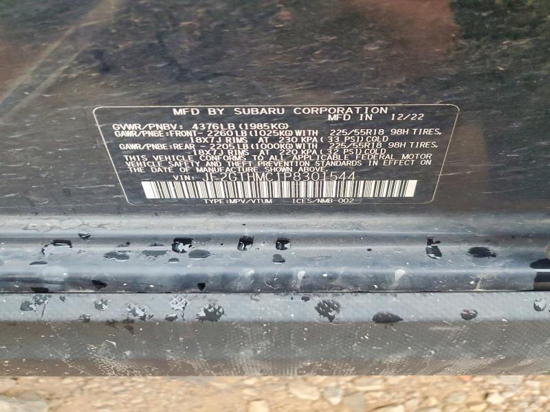 Aukcja sprzedaży 2023 Subaru Crosstrek, vin: JF2GTHMC1P8301544, numer aukcji: 64285106