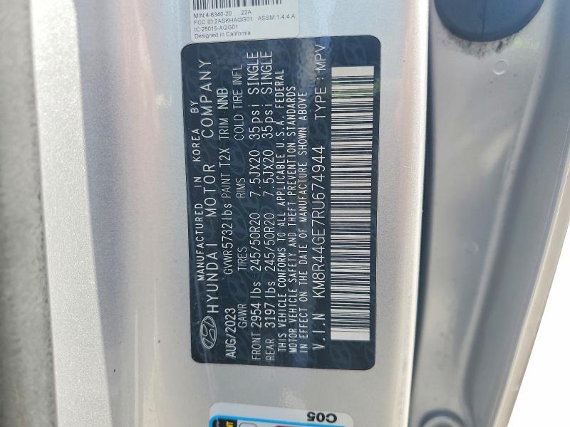 Aukcja sprzedaży 2024 Hyundai Palisade, vin: KM8R44GE7RU674944, numer aukcji: 65097846
