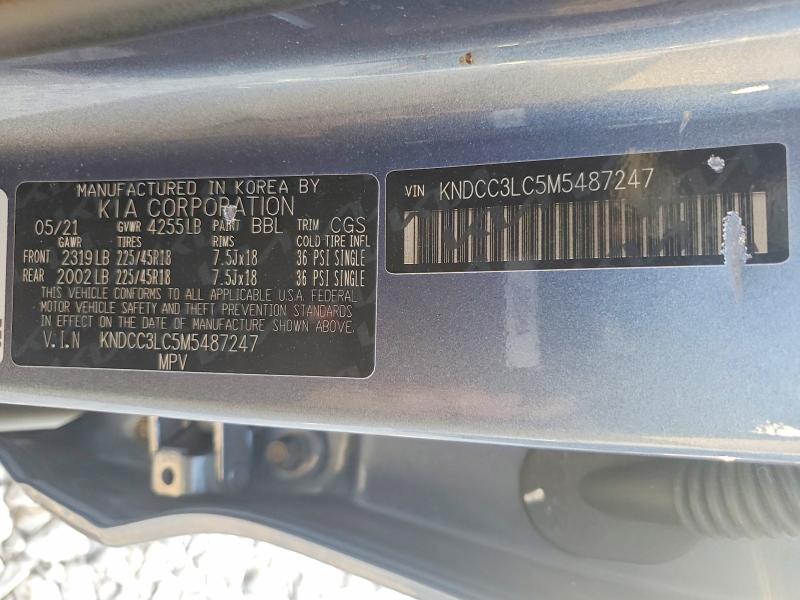 65925996 :رقم المزاد ، KNDCC3LC5M5487247 vin ، 2021 Kia Niro مزاد بيع