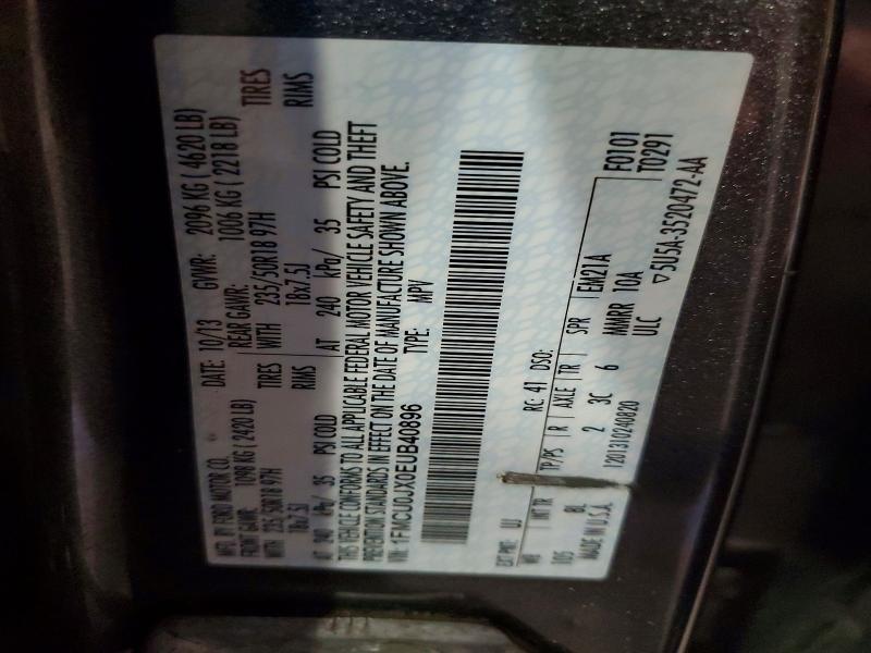 Продажа на аукционе авто 2014 Ford Escape, vin: 1FMCU0JX0EUB40896, номер лота: 66831716