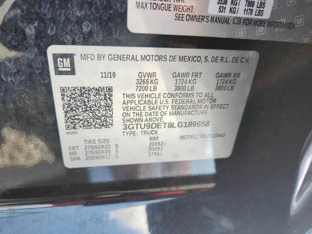 Продаж на аукціоні авто 2020 Gmc Sierra, vin: 3GTU9DET8LG189658, номер лоту: 65101706