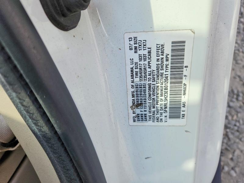 Aukcja sprzedaży 2014 Honda Odyssey, vin: 5FNRL5H23EB012041, numer aukcji: 65389386