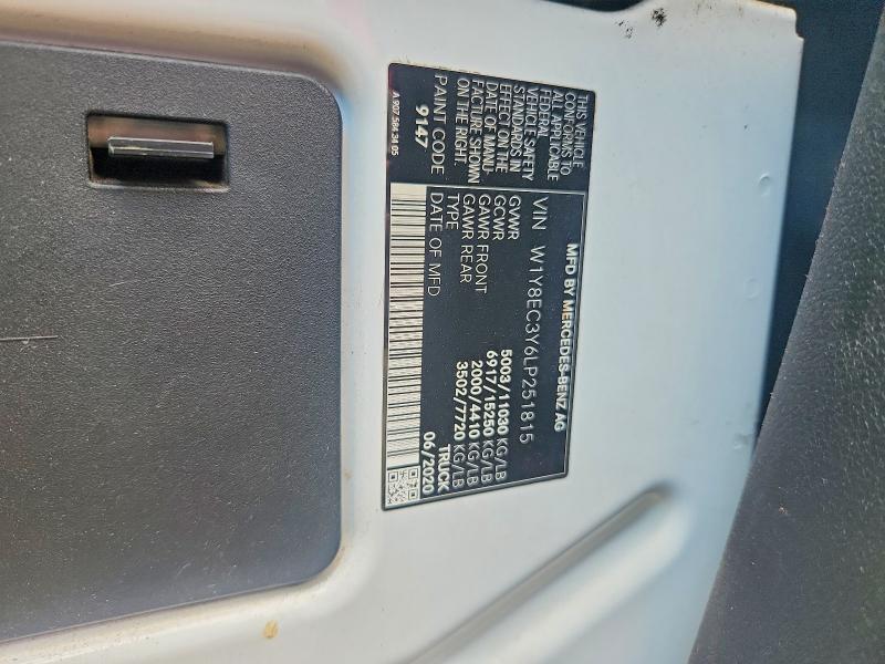 65084716 :رقم المزاد ، W1Y8EC3Y6LP251815 vin ، 2020 Mercedes-benz Sprinter مزاد بيع